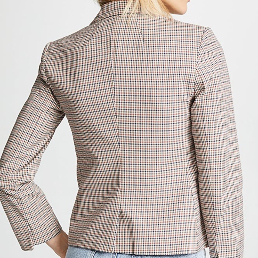 NEW FRAME Plaid Blazer - Picture 4 of 6